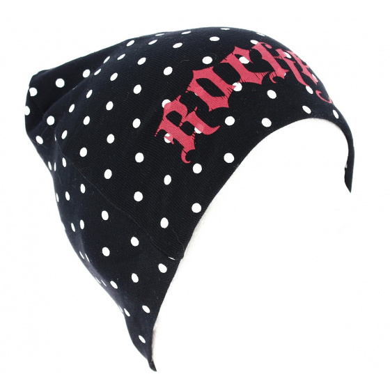 Bonnet Rocke Fella Enfants Noir à Pois- Traclet