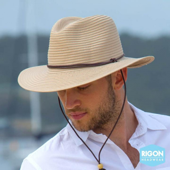 Beige Traveller Hat Natural Fibers - Rigon Headwear