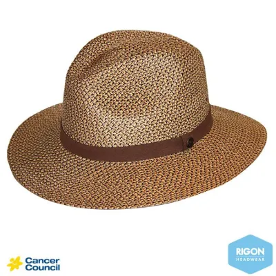 Chapeau Traveller Lightweight Fibres Naturelles Chocolat- Rigon Headwear Reference : 8977 | Chapellerie Traclet