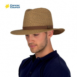 Chapeau Traveller Lightweight Fibres Naturelles Chocolat - Rigon Headwear