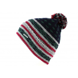 Oslo-Green Pompon Beanie - Stetson