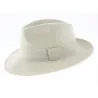 White Waterproof Wool Felt Fedora Hat Reference: 8988 | Traclet Hat Shop