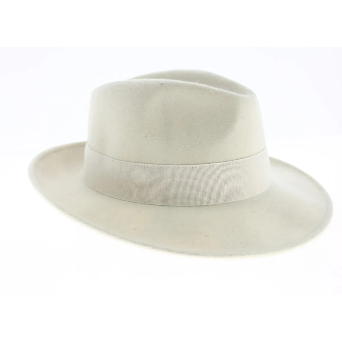 White Waterproof Wool Felt Fedora Hat Reference: 8988 | Traclet Hat Shop