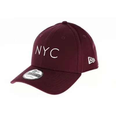 Baseball Cap Essential 9FORTY NY Burgundy - New Era Reference: 8990 | Traclet Hat Shop