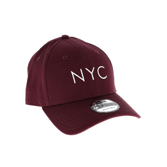 Casquette Baseball Essential 9FORTY NY Bordeaux - NEw Era
