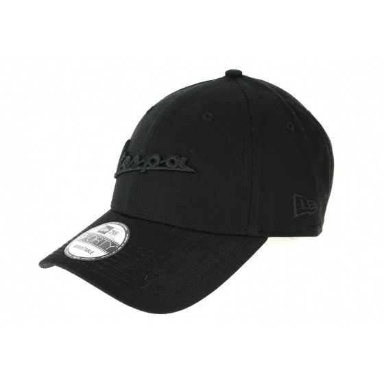 Black Cotton Vespa Strapback Cap - New Era