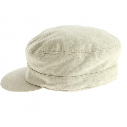 Cuban Cap Linen & Cotton Beige - Traclet