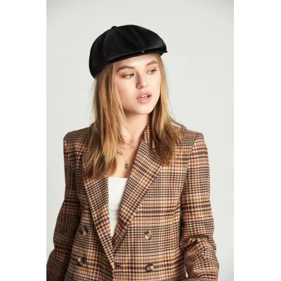 Women's Brood Cap Glossy Black - Brixton Reference: 9001 | Traclet Hat Shop