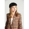 Casquette Brood Femme Noir Brillant- Brixton Reference : 9001 | Chapellerie Traclet