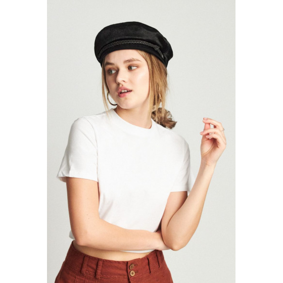 Black Caroline Beret Cap - Brixton