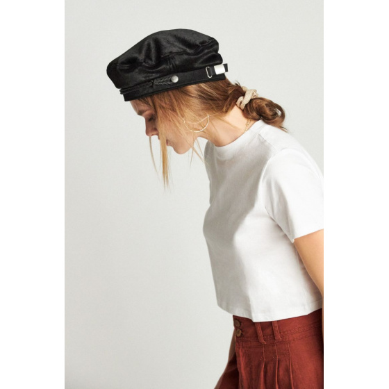 Black Caroline Beret Cap - Brixton