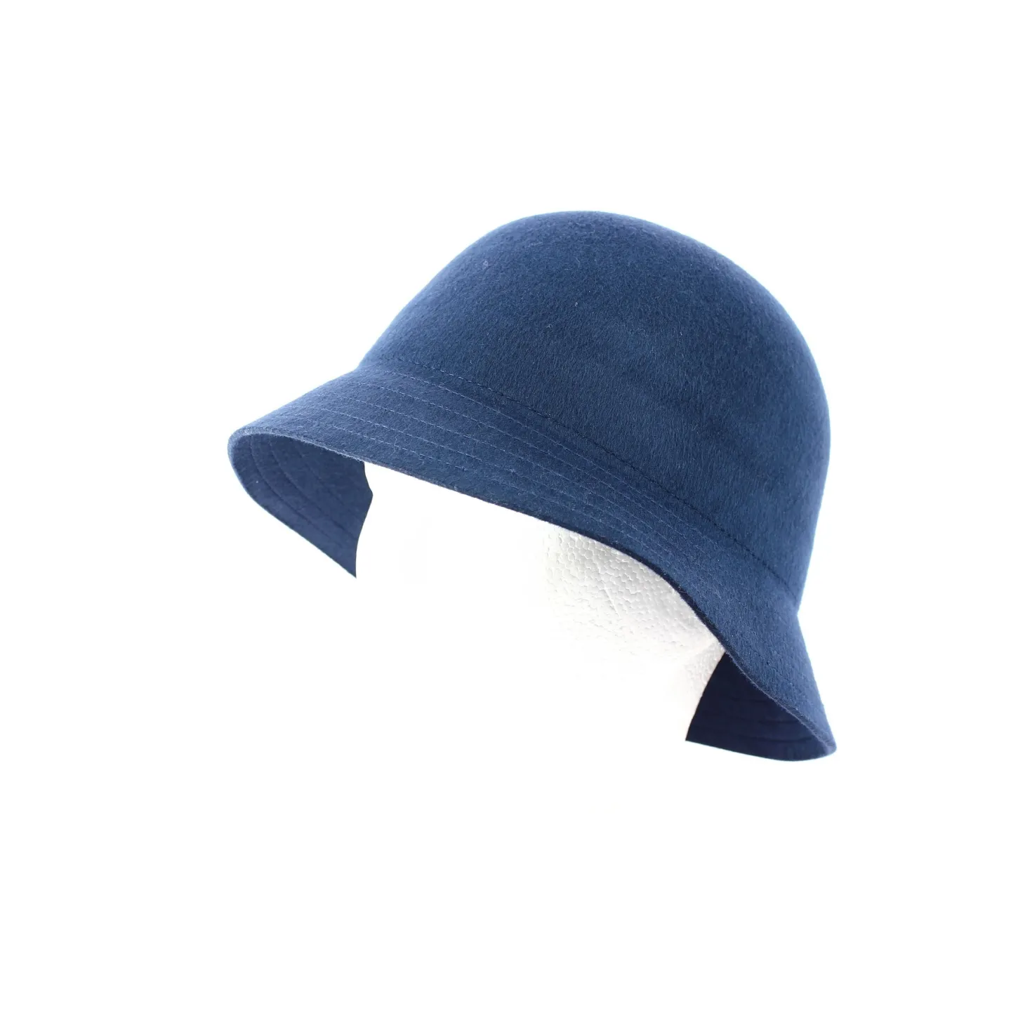 Essex Wool Felt Bucket Hat Navy - Brixton Reference: 9004 | Traclet Hat Shop