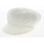 Manono Newsboy Cap Cotton Ecru Reversible - Mtm