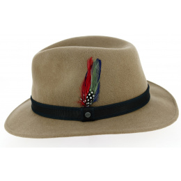Chapeau Traveller Stone Feutre Laine Taupe- Stetson