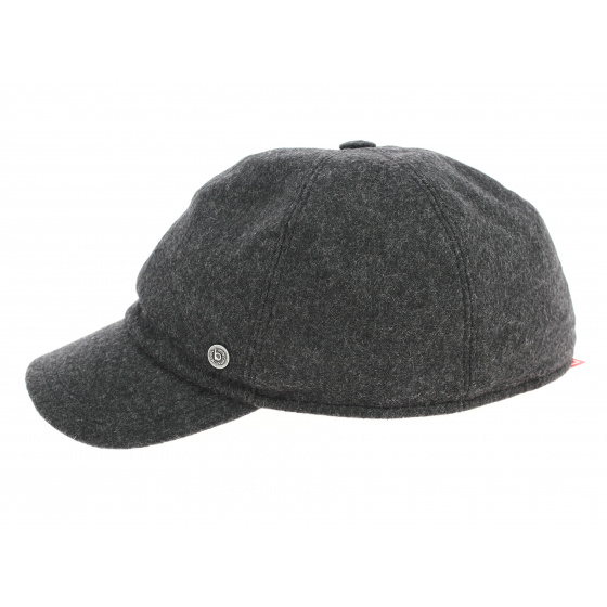 Grey Baseball Cap with Ear Flaps - Bugatti