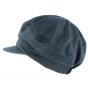 Naupiti Navy Newsboy Cap-Mtm