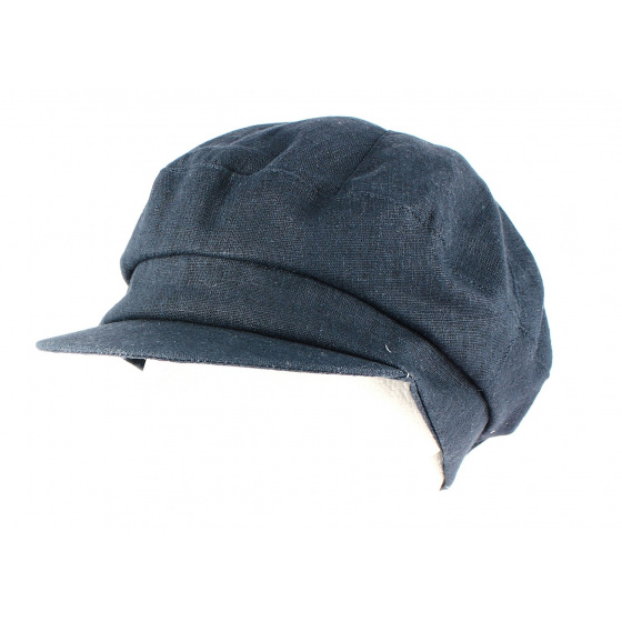 Naupiti Navy Newsboy Cap-Mtm