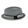 Chapeau PorkPie Cliffhanger Paille Papier Gris - Fléchet Reference : 8010 | Chapellerie Traclet