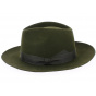 Chenonceau Olive Fur Felt Rally Hat - Traclet