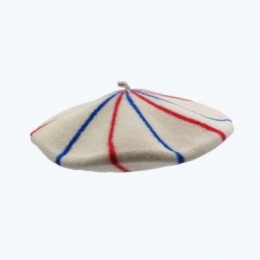The French Beret Blue/White/Red- Le Béret Français
