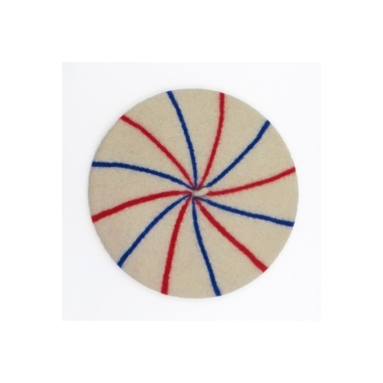Béret La Marinière Bleu/Ecru/Rouge - le béret français Béret La Marinière Bleu/Ecru/Rouge - le béret français
