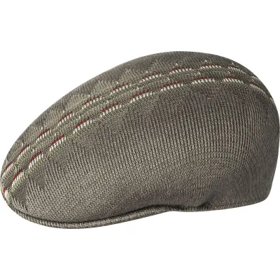Casquette Argyle Stripe 504 Beige - Kangol Reference : 443 | Chapellerie Traclet