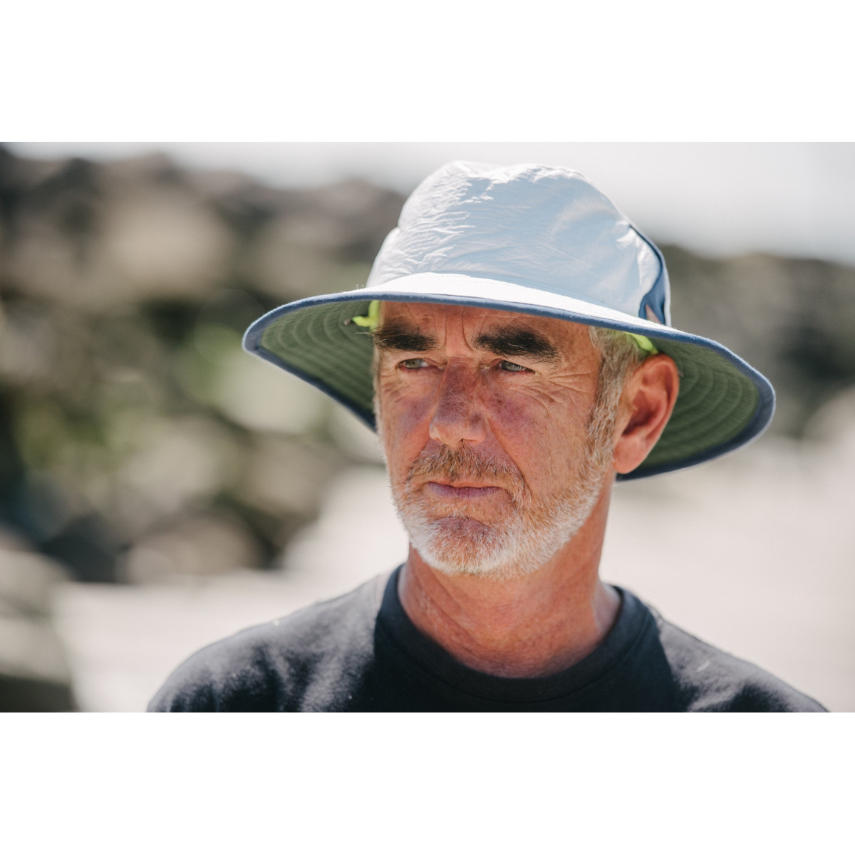 Chapeau de randonnée anti-UV pour homme (Couleur: Bleu)