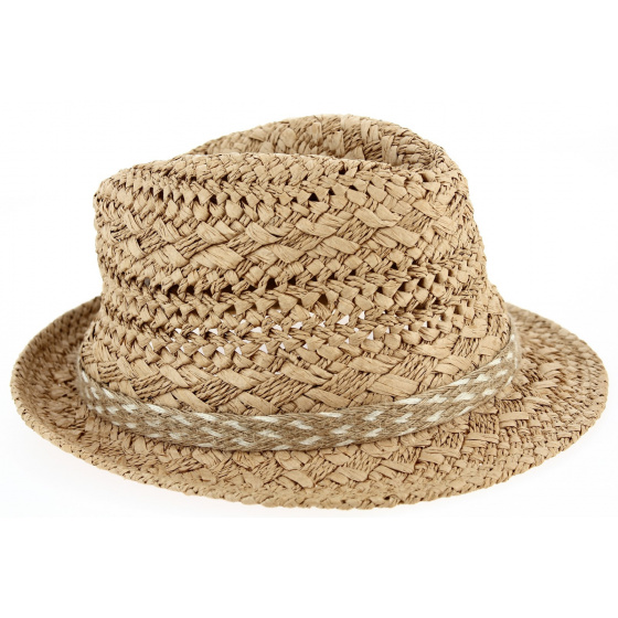 Barts Natural Paper Straw Trilby Hat Bobizi