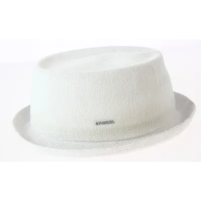 White Bamboo Mowbray Porkpie Hat - Kangol Reference: 9090 | Traclet Hat Shop
