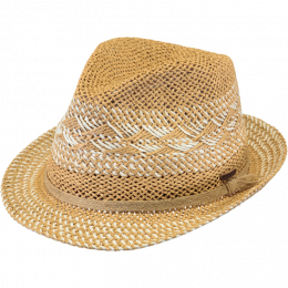 Tarragon Trilby Hat Natural Paper Straw - Barts