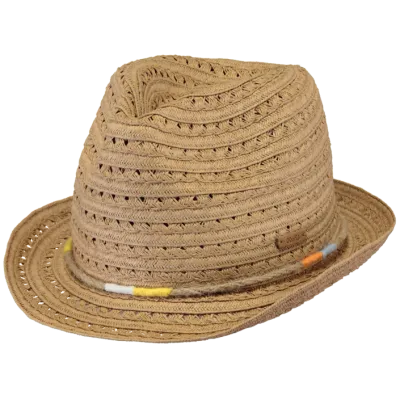 Kids Bartica Natural Paper Straw Trilby Hat - Barts Reference: 9110 | Traclet Hat Shop