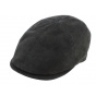 Ashford Domed Black Leather Cap - Traclet