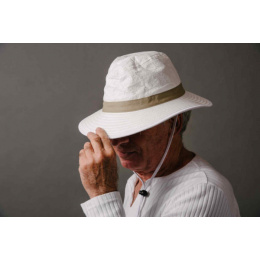 Natural Bob Hat Audenge Beige & White - Soway