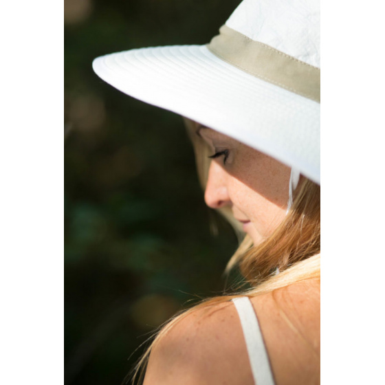 Natural Bucket Hat Asnelles Beige & White - Soway Natural Bucket Hat Asnelles Beige & White - Soway