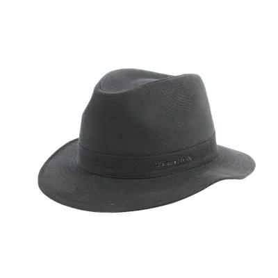 Black Cotton Butler Traveler Hat - Stetson Reference: 9165 | Traclet Hat Shop