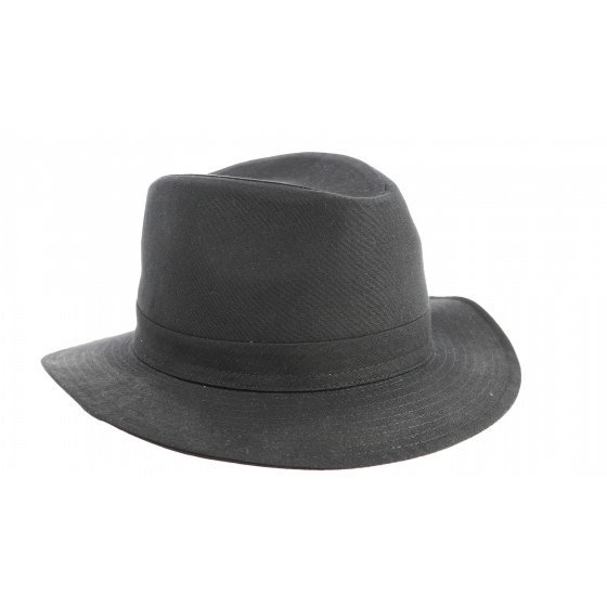 Black Cotton Butler Traveler Hat - Stetson