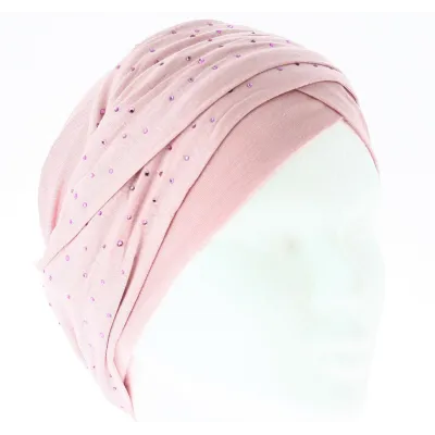 Turban Bella - Rose Reference : 4906 | Chapellerie Traclet