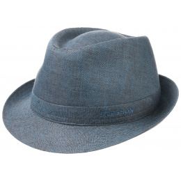 Osceola Trilby Hat Blue/Brown Linen - Stetson