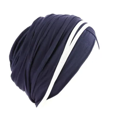 Turban Nubie Marine/Argent Reference : 9171 | Chapellerie Traclet