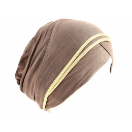 Taupe/Gold Nubie Turban