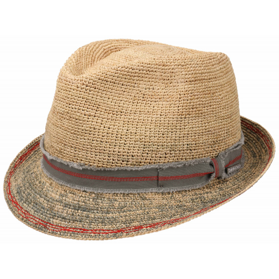 Stetson Straw Crochet Trilby Hat