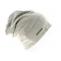 Reversible Gray & Blue Cotton Beanie - Stetson