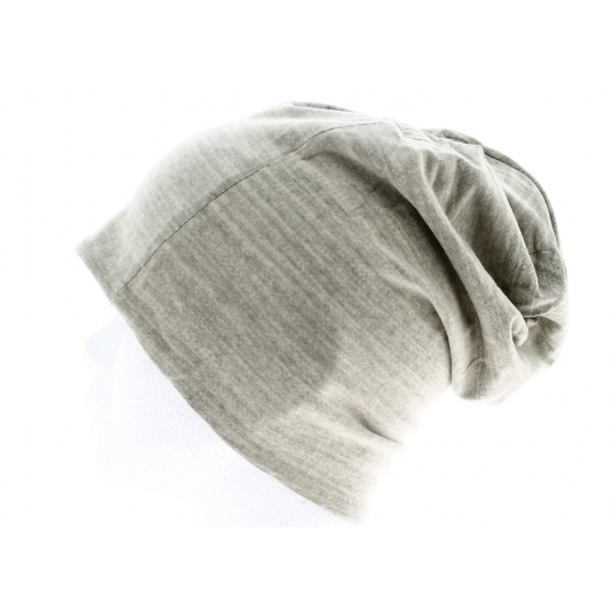 Bonnet Réversible Gris & Bleu Coton- Stetson