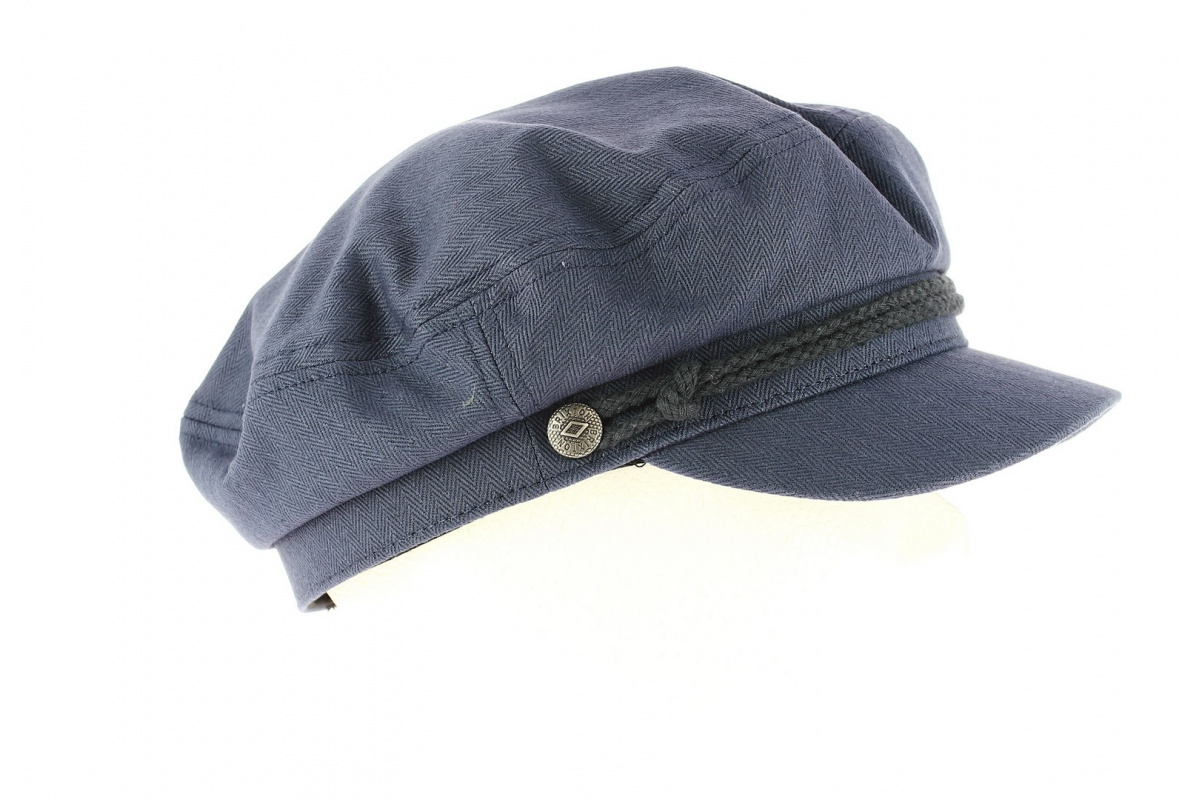 Casquette Marin Fiddler Bleu Marine Coton - Brixton