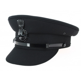 Black Chauffeur Cap