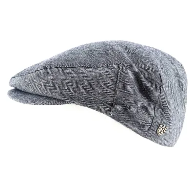 Denim Cotton & Linen Barrel Cap - Brixton Reference: 9251 | Traclet Hat Shop