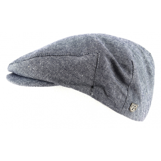Denim Cotton & Linen Barrel Cap - Brixton