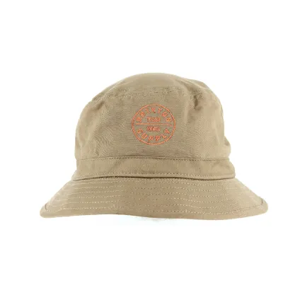 Camel Cotton Oath Bucket Hat - Brixton Reference: 9252 | Traclet Hat Shop
