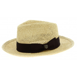 Chapeau Fedora Swindle Paille Papier Naturel - Brixton