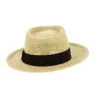 Chapeau Fedora Swindle Paille Papier Naturel - Brixton Reference : 9254 | Chapellerie Traclet
